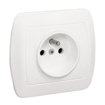 Chord Socket 1-Way With/Wire Ip20 White - E131Aa-Kn046