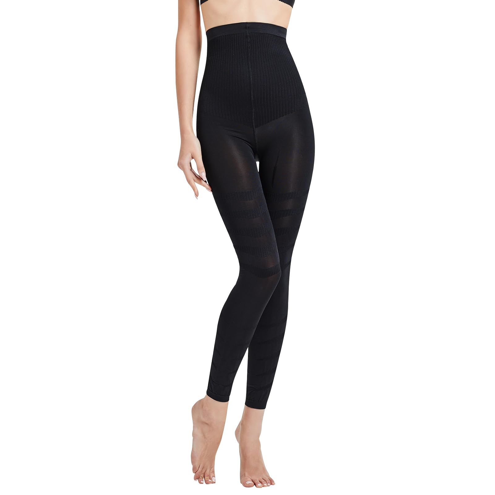 

Compression Compression Tummy Medium Slimming Slimming Compression Compression for Standing Desk [Dream Slim] Leggings, Tights, Control, Waist, Legs, чёрный
