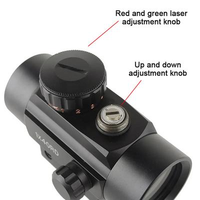1X40Rd Mirino a Punto Rosso Verde Collezione Caccia Ottica Reflex Olografica Collimatore Accessori Airsoft