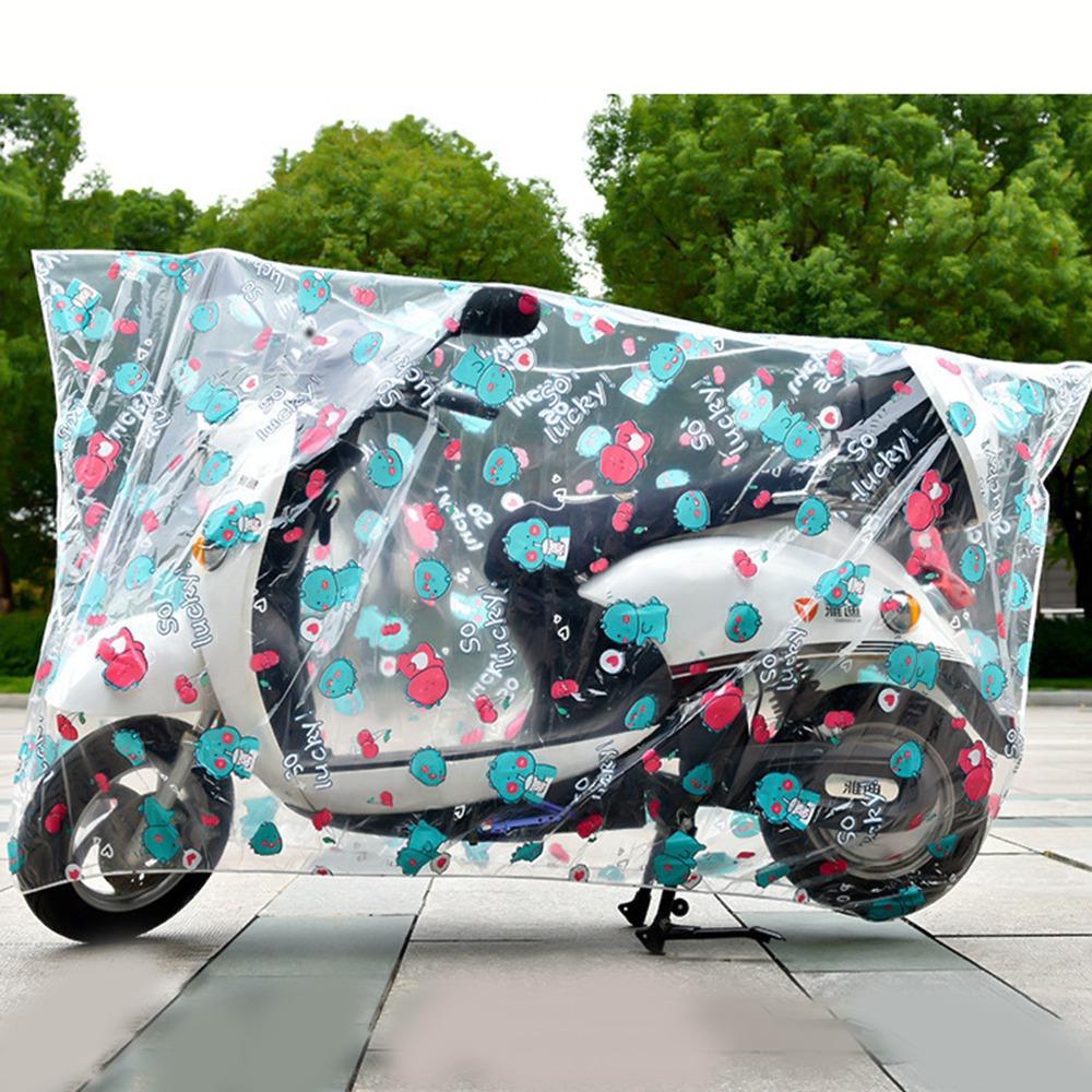 Cartoon Motorcycle Cover Waterproof Electric Bicycle Rain Cover  Electric Vehicle