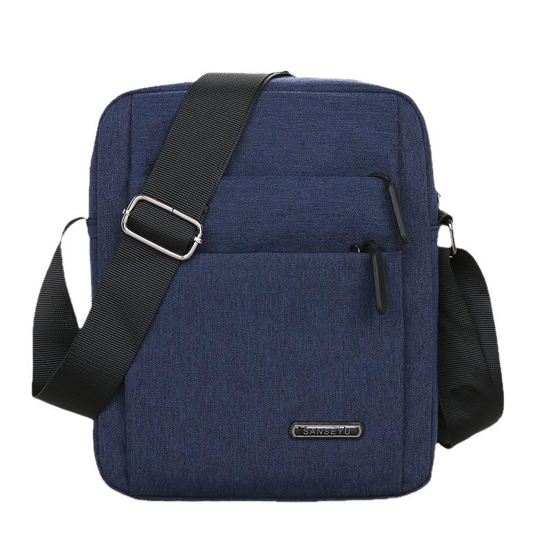 Men's Oxford Cloth Multi-Pocket Bag: Shoulder, Crossbody, Backpack, and Business Briefcase