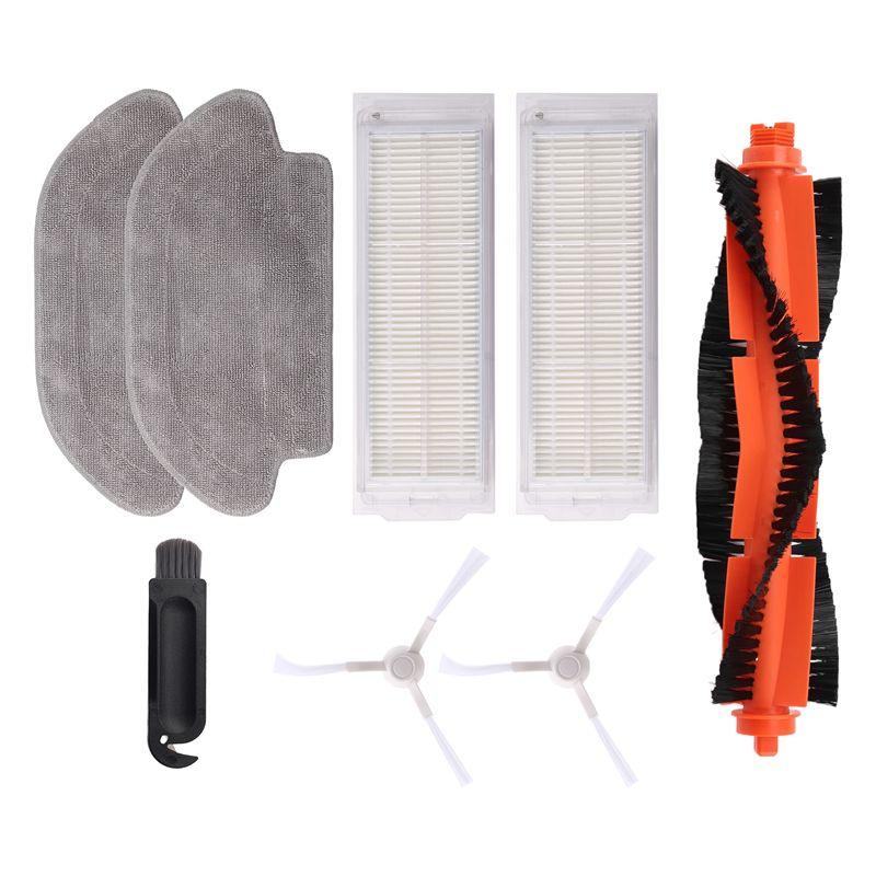 AEE4-Main Brush Side Brush Hepa Filter Mop Cloths Rag For Xiaomi Robot Vacuum Mop 2S Cleaner XMSTJQR2S Replacement Parts