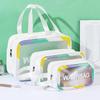 Large Capacity Waterproof PVC Travel Toiletry Bag - Transparent Cosmetic Storage Bag