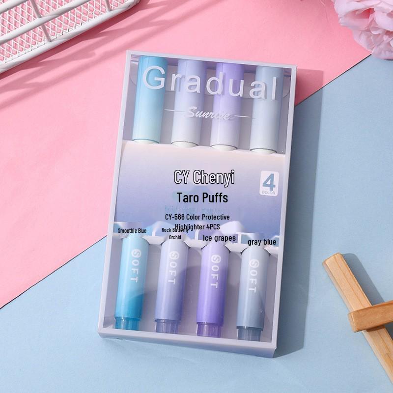 Gradient Highlighter: Eye-Friendly, Large Capacity, Ideal for Students