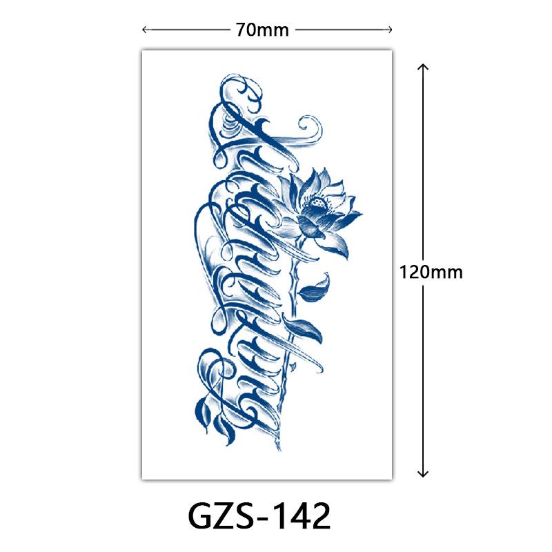 Herbal Juice Tattoo Sticker, Back Of Hand Juice Semi-Permanent Tattoo Sticker, Sweat-Proof Tattoo