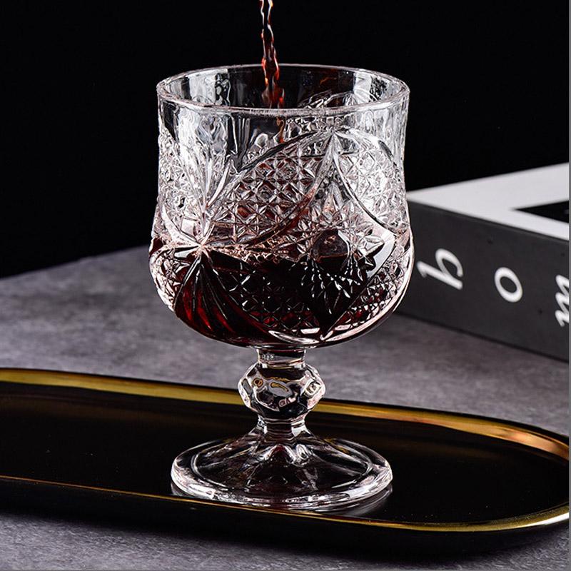 6pcsx34/45ML Lead Free European Design Chinese Old Fashioned Shot Glasses for Liquor Vodka Spirit Drinkware