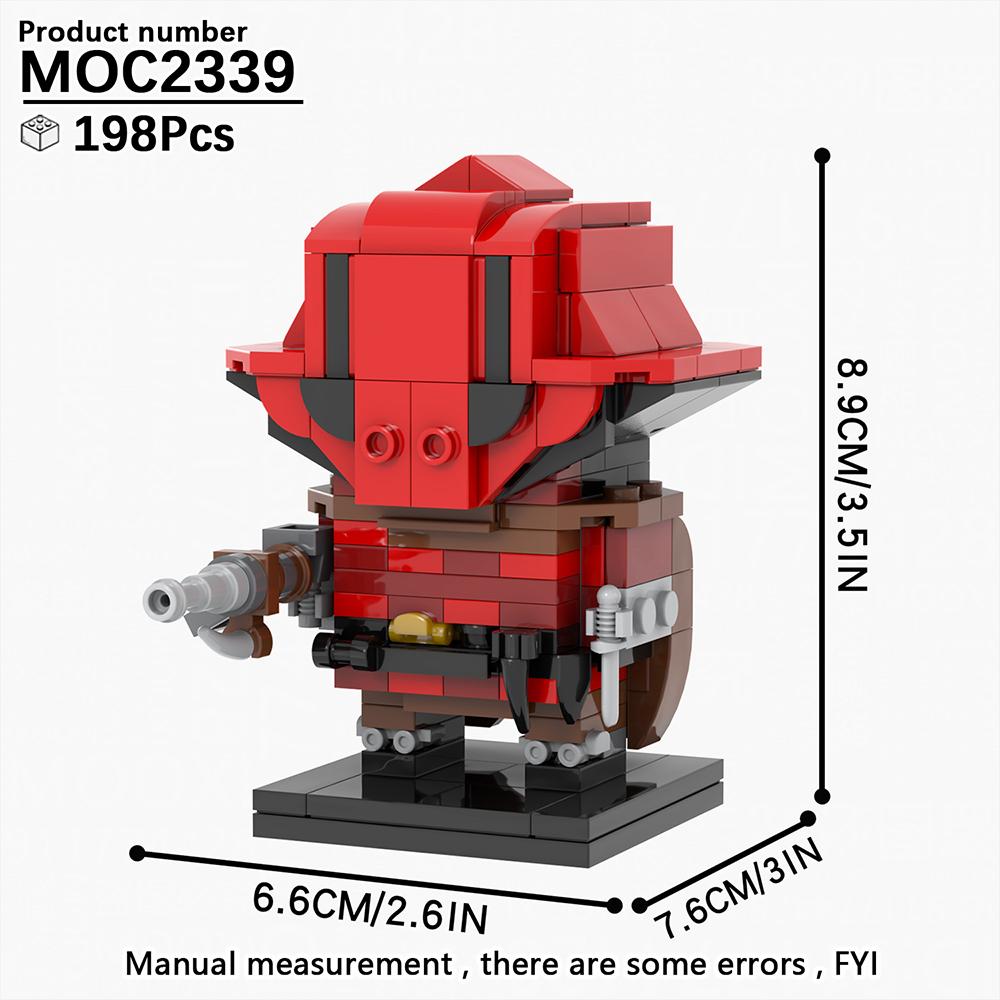 MOOXI MOC Space War Brickheadz Interstellar Sci-Fi Robot Compatible Figures Building Blocks Adults Toys For Children Gift Bricks
