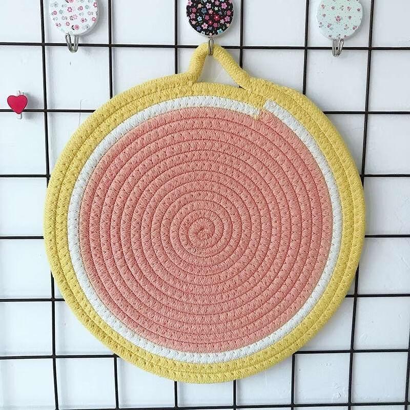 Cotton Linen Woven Heat Insulation Placemat