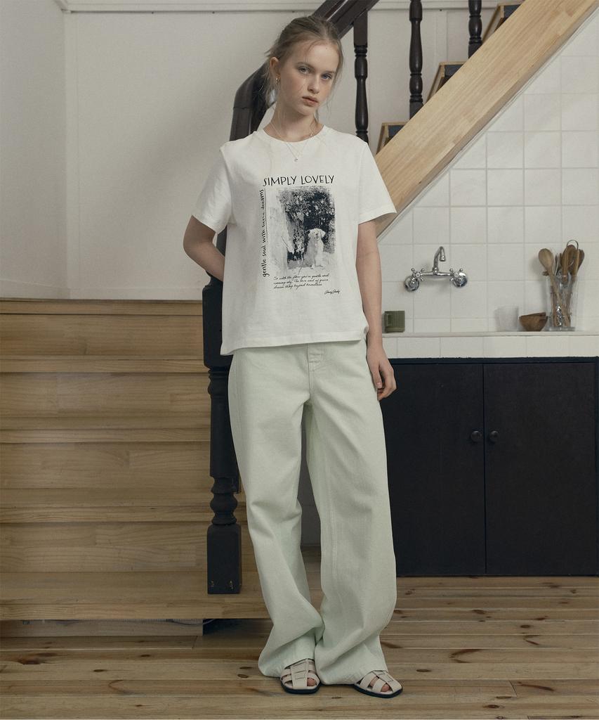 JUCYJUDY Overdyed Semi-Wide Pants J1Dp322C
