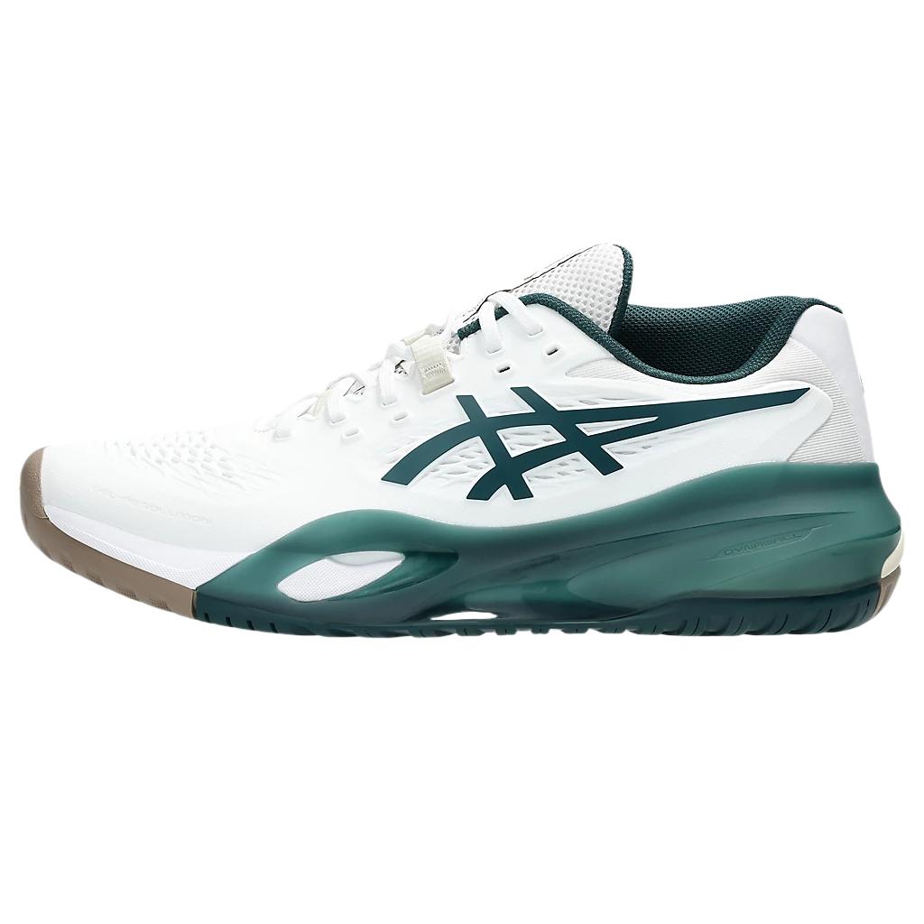 New Asics Gel Resolution X White Saxon Green 1041A481-111