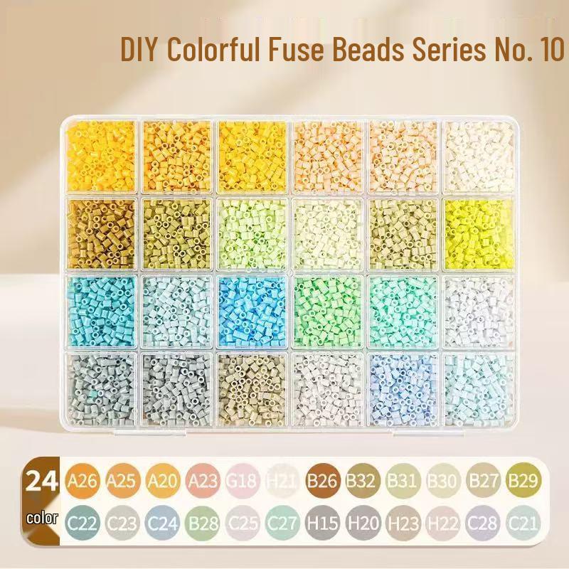 264-Color Fusion Perler Beads DIY Set: Complete Spectrum Educational Puzzle Toy, Individually Packaged
