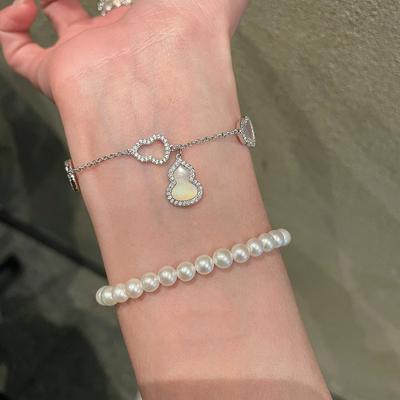 Zircon Fritillary Gourd Pendant Bracelet New Chinese Fashion Versatile Bracelet Niche Temperament High-end Jewelry