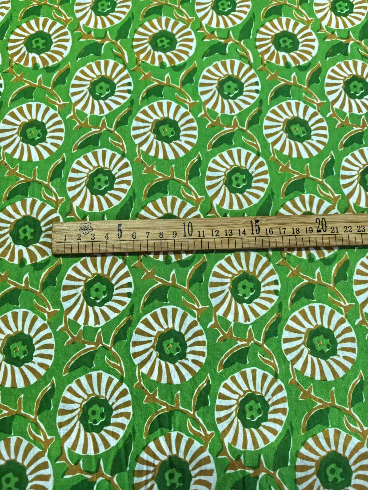Block Print Dupe - Domestic Block Print Fabric | 100% Long-Staple Cotton Printed Fabric 1.35 m Width