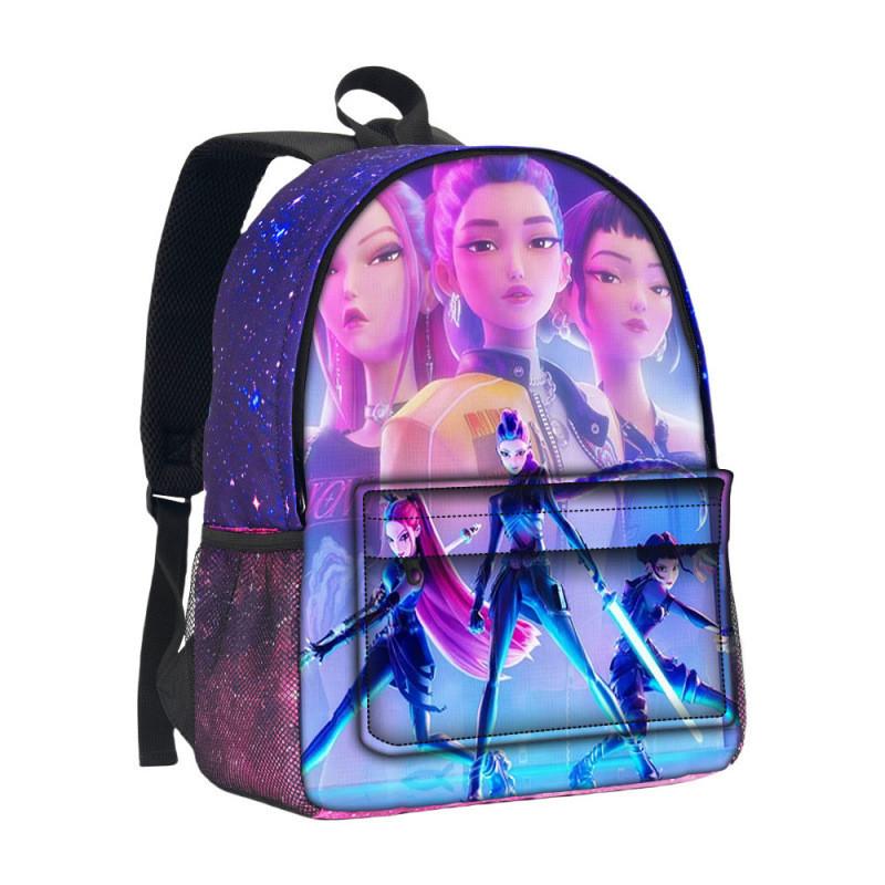 Hunterxhunter Kpop Backpack With Durable Oxford Fabric For School Use
