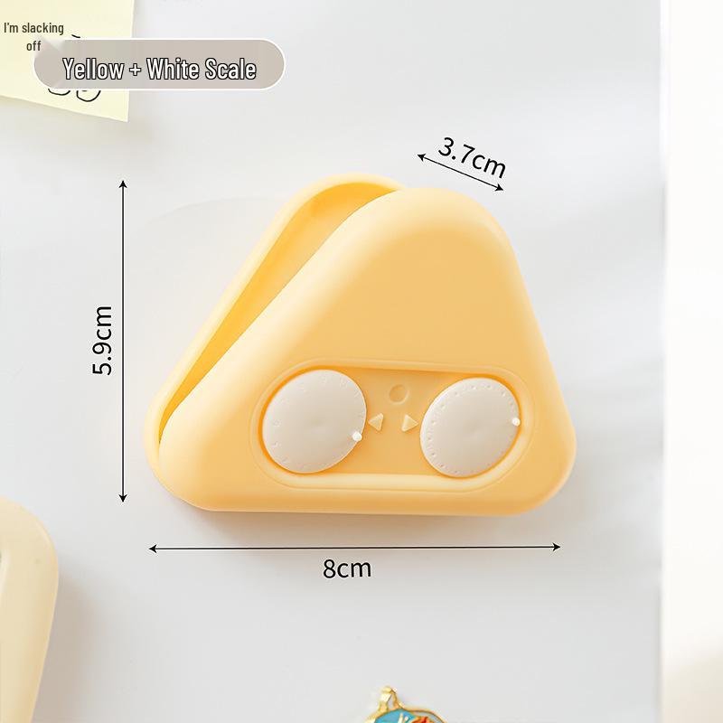 Cream Triangle Magnetic Snack Bag Sealing Clip