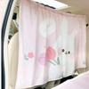 Car Privacy Curtains Universal Car Divider Curtain Between Rear Seat Auto Blackout Push-Pull Anti-Peep Curtains Car Sun Shades