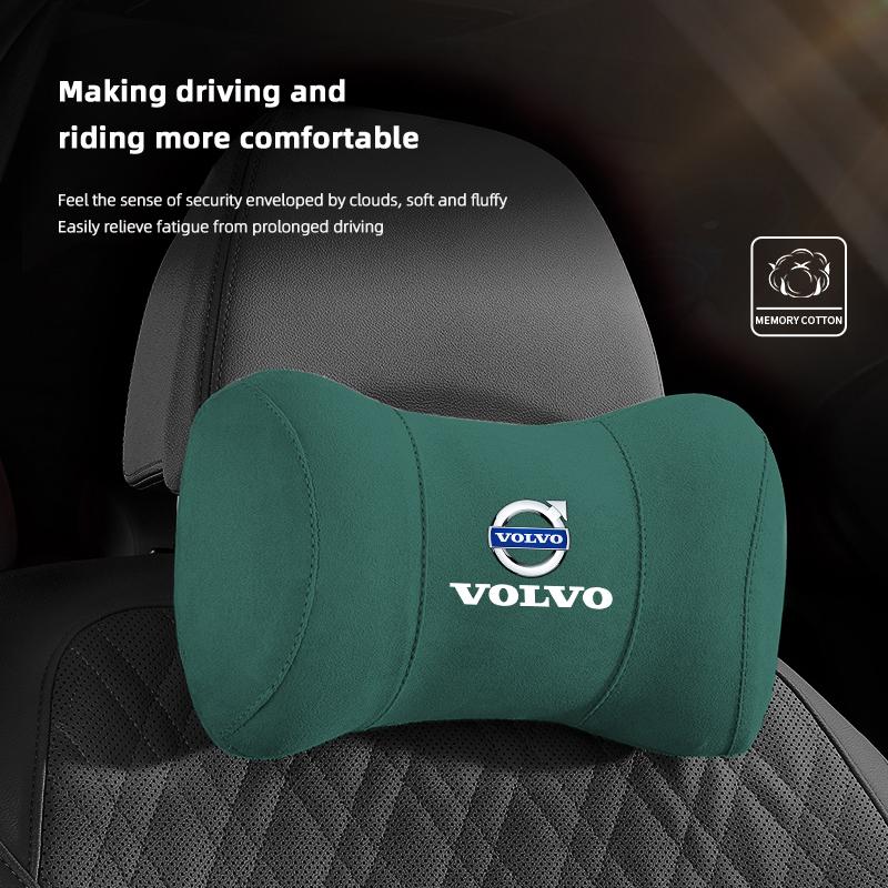 Car Neck Protection Pillow Headrest Memory Cotton Lumbar Support For Volvo XC90 V90 V60 XC60 V40 S80 S60 S90 C40 XC40 V70 XC70