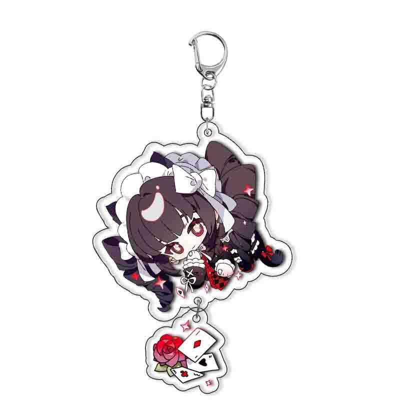 Anime Game Danganronpa: Trigger Happy Havoc Acrylic Keychain Saihara Shuichi Keyring Pendant Accessories Ornament Gift Kid
