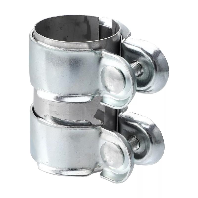 Exhaust Clamp Stainless Steel 45mm 50mm 63mm Exhaust Tube Pipe Connector Joiner Sleeve Clamp Adjustable Tip Car Accessories