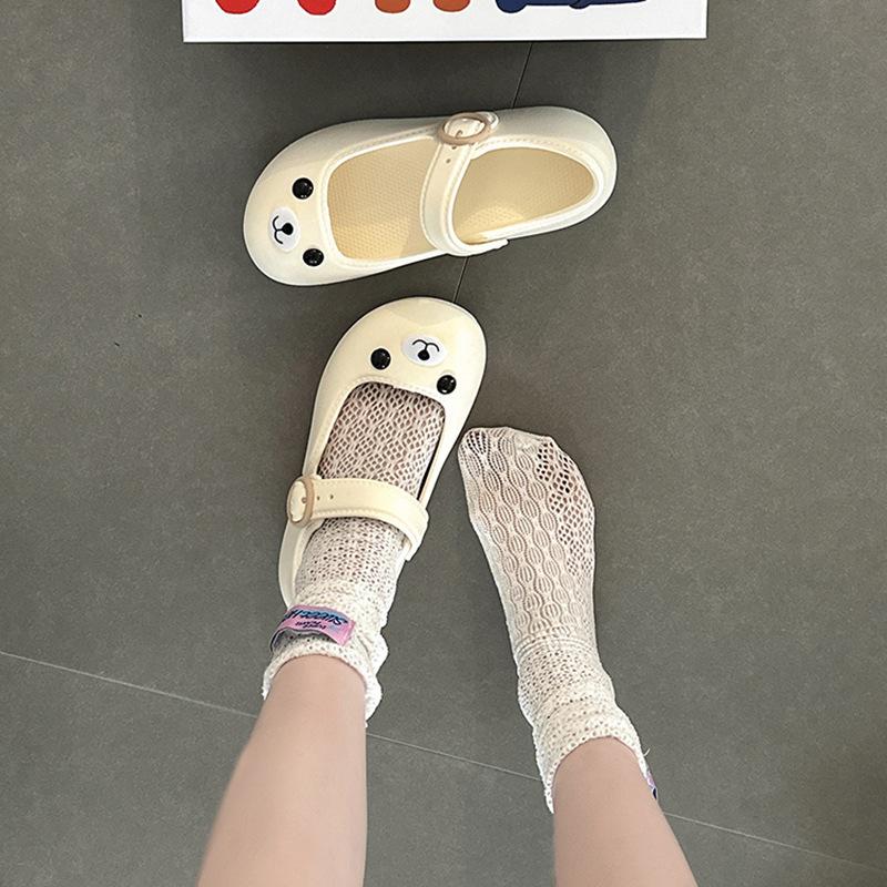 Fashion Soft Cute Girl Cartoon Puppy Bag Head Slippers Women's Summer New EVA Wear Versatile Cool Shoes