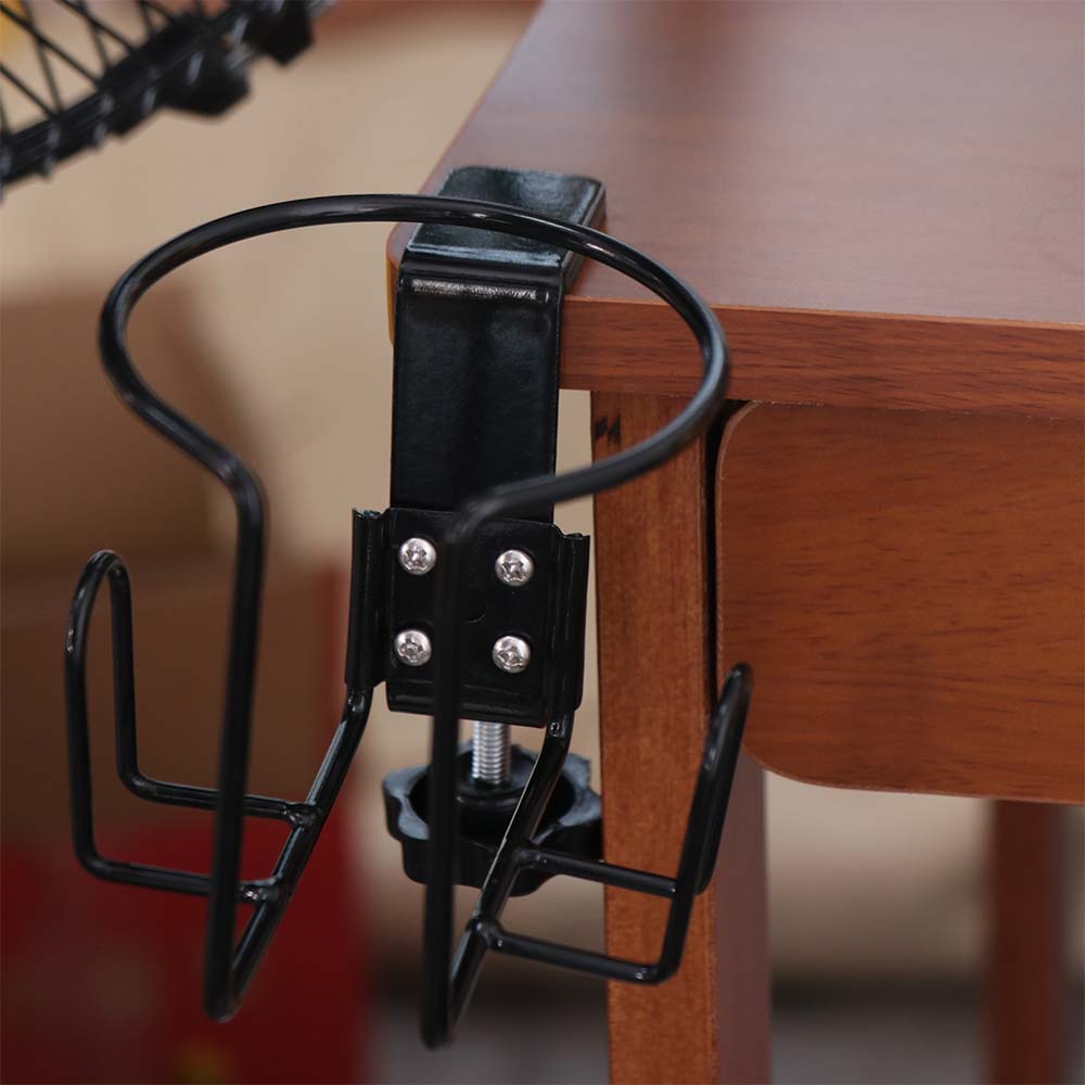 Universal Clip on Table Cup Holder Horizontal Vertical Mount Desk Drinks Bracket  Home