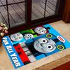 Thomas Train Birthday Party Carpet Design for Hallway Dormitory Game Room Balcony Antislip Carpet Anime Office Decor