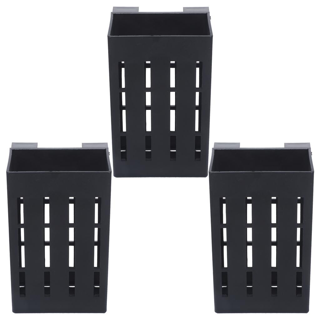 3 Pcs White Aquarium Plant Holder with Holes Professional Practical Pot For Plants Aquarium Fish Tank Plant Stand for Aquatic