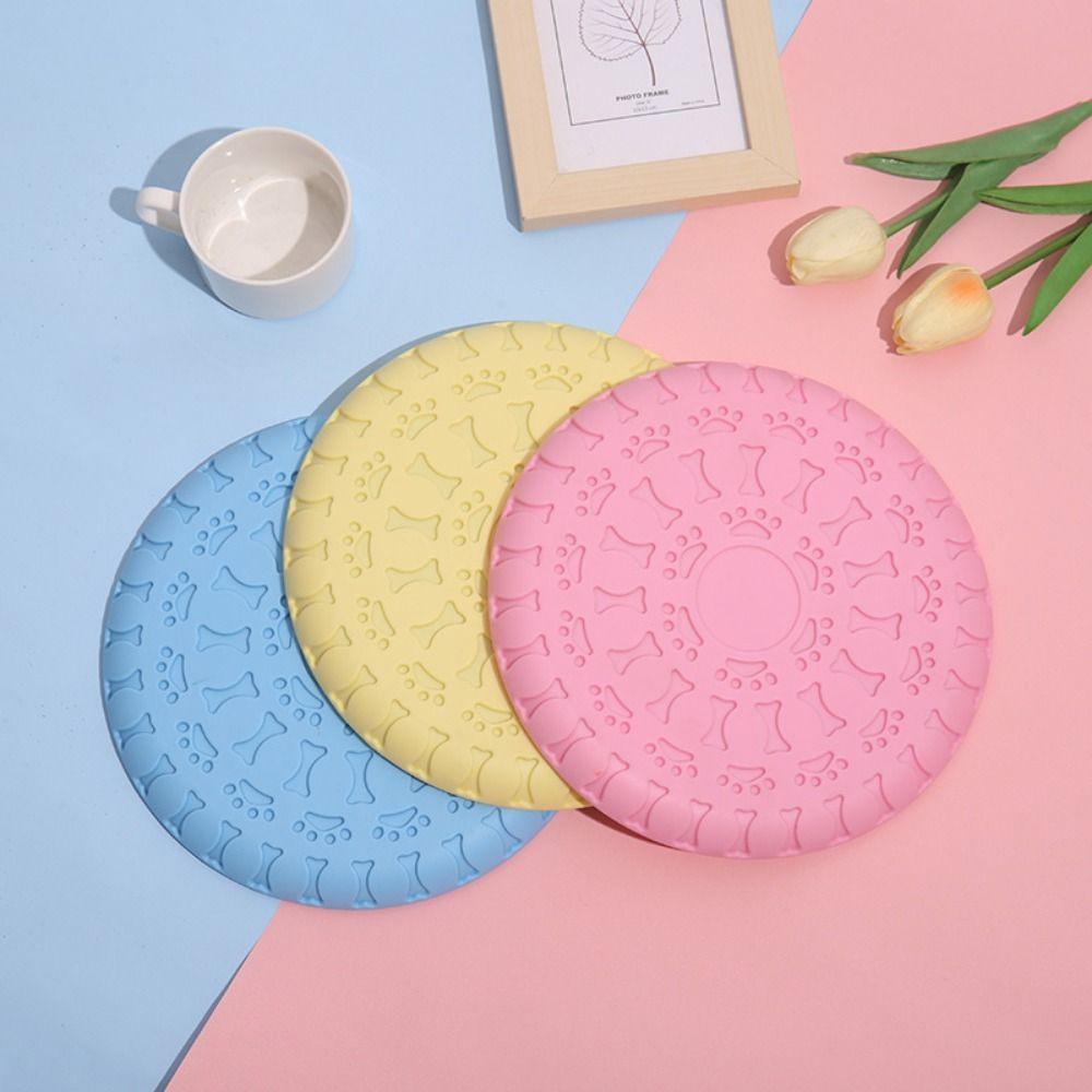 Bite Resistant Dog Training Throwing Toys Soft Pet Training Disc Dog Flying Disc  Pet Supplies