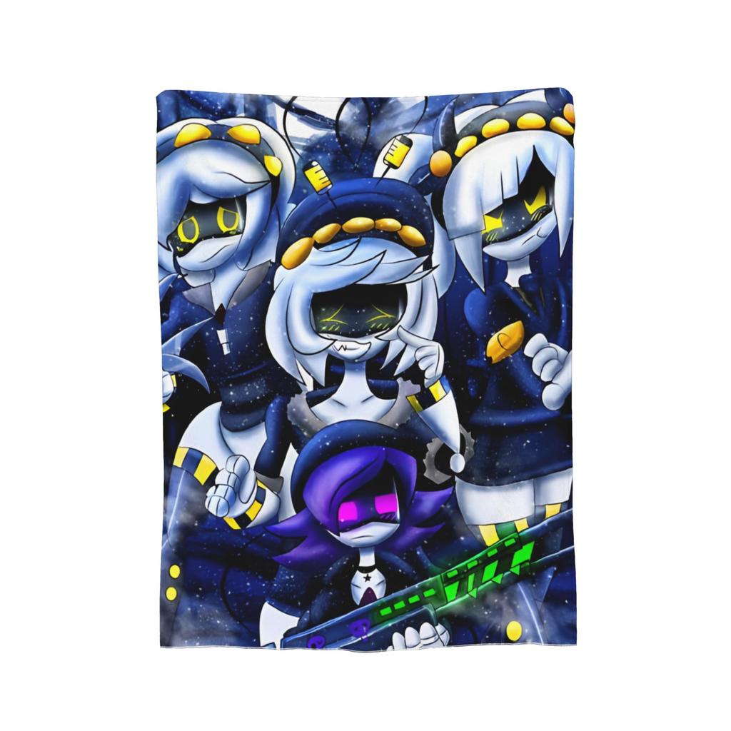 Murder Drones N and Uzi Flannel Throw Blanket  Blanket for Bedding Car Lightweight Plush Thin Quilt,