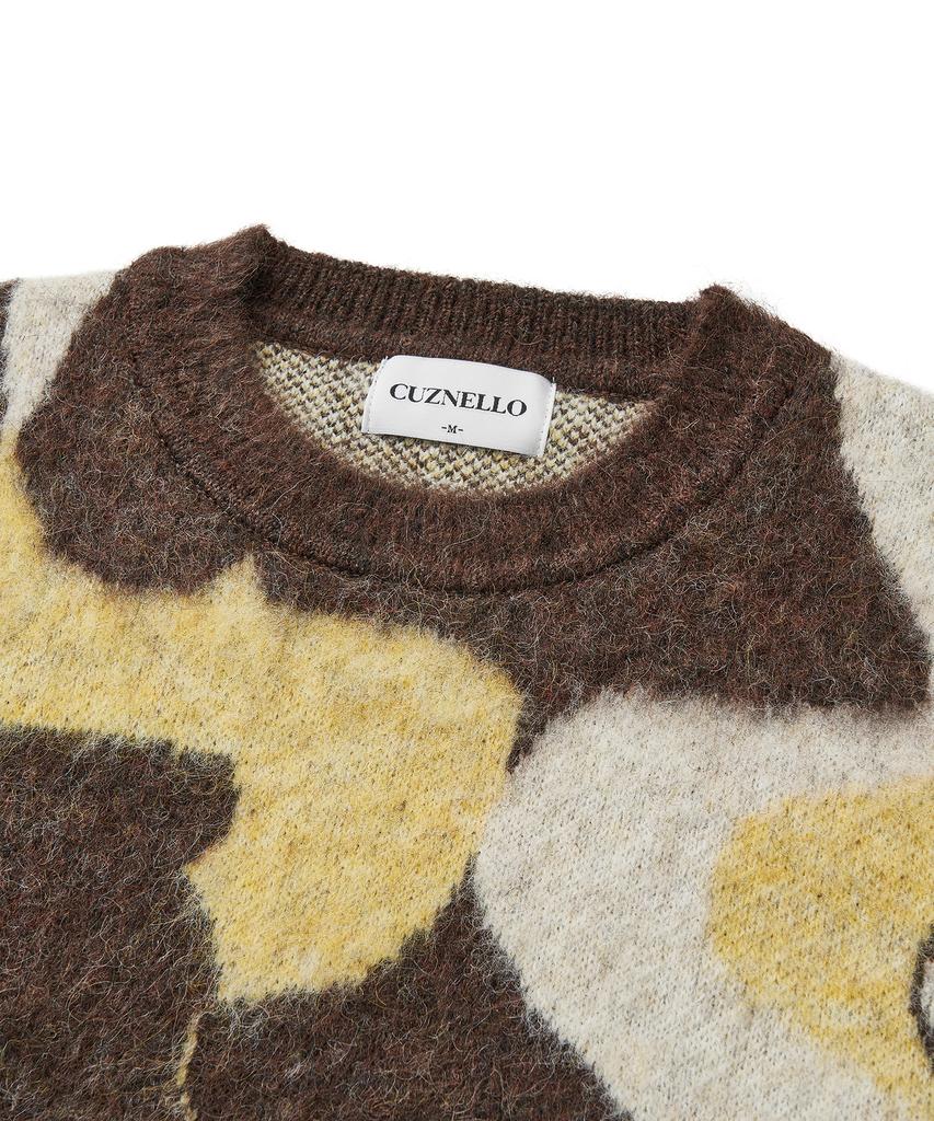 CUZNELLO Drawing Crewneck Knit_Brown