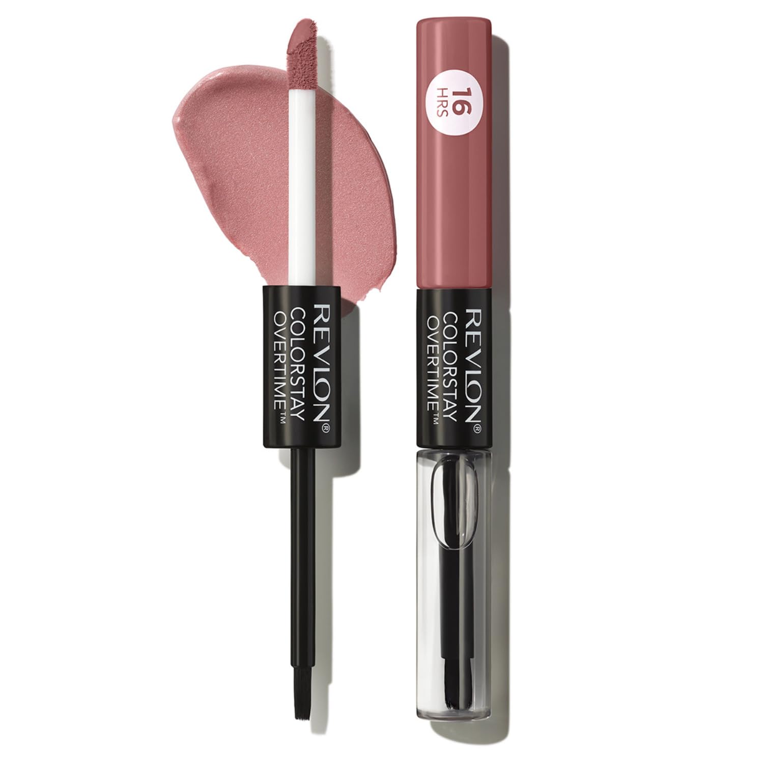 Revlon ColorStay Overtime Lip Color N 340 Eternally Tan with fine pearls Milk Lip color tint gloss glossy beautiful color (Color image Chocolate)