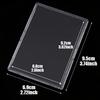 9pcs Hard Acrylic Transparent Card Storage Box Star Card Collection Accessories Toploader Sleeves Clear Rigid Protectors
