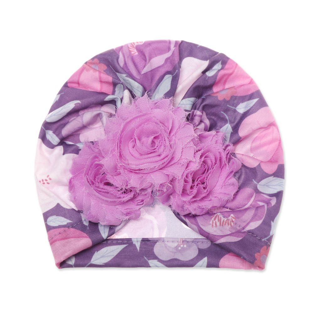 Roztomilý Sweety Dětský Opalovací krém Dětský Květinový Turban Klobouk Elastická Květinová Čelenka Mašle Vlasová čelenka Čepice