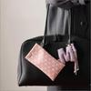 1Pc Polka Dot Eyeglass Pouch With Keychain Portable Scratch-Resistant Soft Glasses Case Storage Bag For Women Daily Use Travel