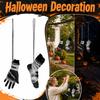 Halloween Scary Rope Hand and Foot Binding Prop with Bloody Wound Wraps for House Room Party Decorations