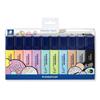 Markers - Staedtler 364 CWP10 - Chisel Tip - Pack of 10 - Multicolored
