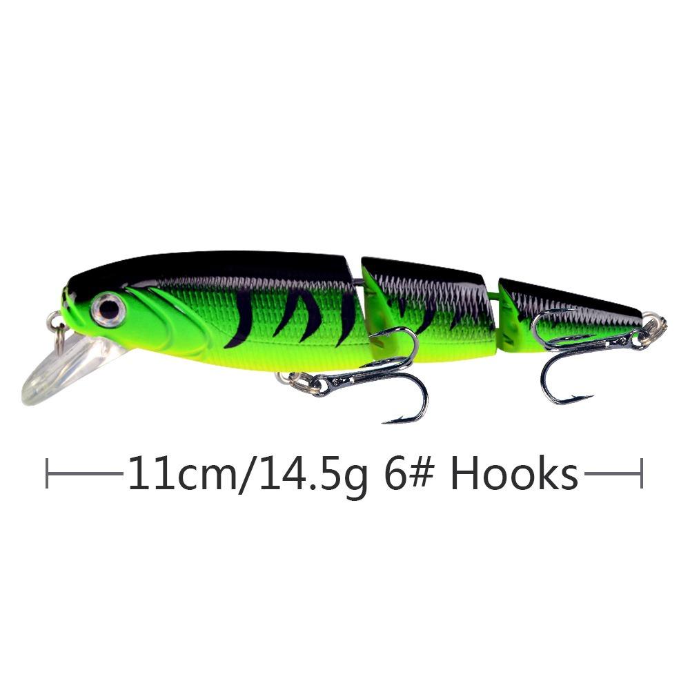Artificial Bait Multi Section Fishing Lure 3D Fish Eyes Minnow Fake Bait  Fishing Carp 2