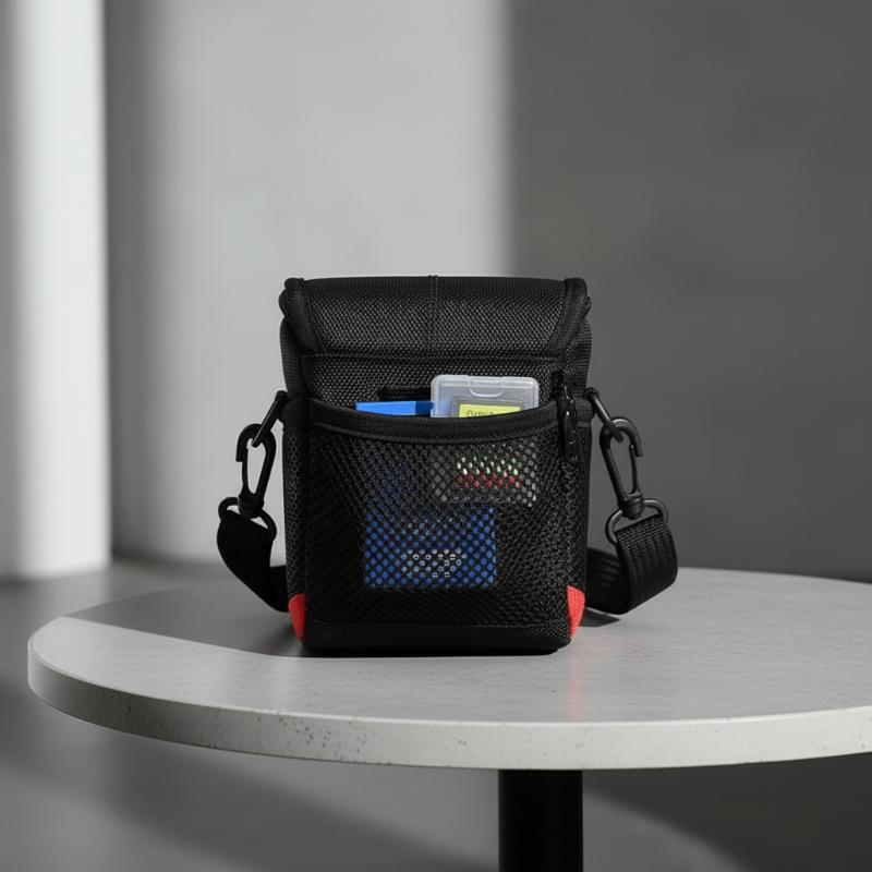 Einfache Wasserdichte SLR-Kameratasche Nylon Anti-Verderb Digitale Umhängetasche Mini Schwarzer Fotografen-Rucksack Mikro-Kamera