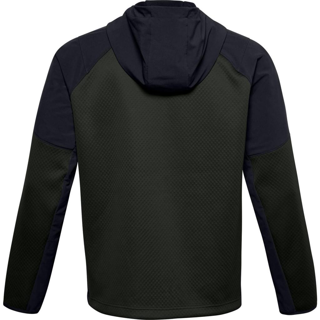 Under Armour Recover Color Block Sports Hoodie Jacket Men Jackets Green 1357473-310