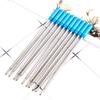 50Pcs Metal Ballpoint Pen Refills Twist Action Ballpoint Pen Refills 1.0mm Smooth To Write for Multifunction Pen