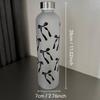 1L Butterfly Style Water Bottle, Gradient Matte Plastic Sports Flask, Anti-Slip Leak-Proof Gym Thermos with Stainless Steel Lid