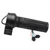 Electric Bike Twist Grip Control Handle with Built In 1 2 3 Selector, Textured Anti Slip Hold and Lead Set Repair Part for Maintenance