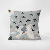 Cozy Desk Scene Throw Pillow Cover, Teapot & Book Pattern Cushion Case for Home Decor