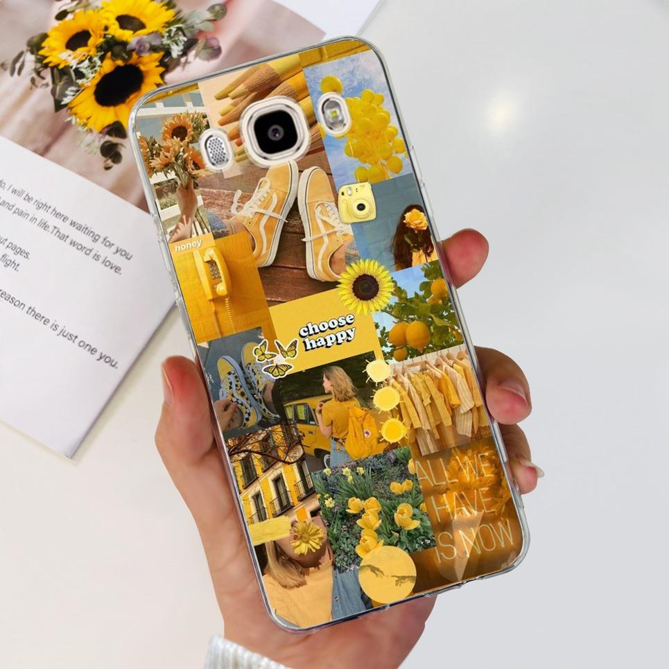 For Samsung Galaxy J5 2016 J7 2016 Phone Case Smiling Astronaut Painting Clear Housing On Samsung J7 2016 J 5 7 Galaxy Bumper
