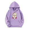 Child Fashion Lightweight Long Sleeve Pullover With Pockets  Print Hoodie