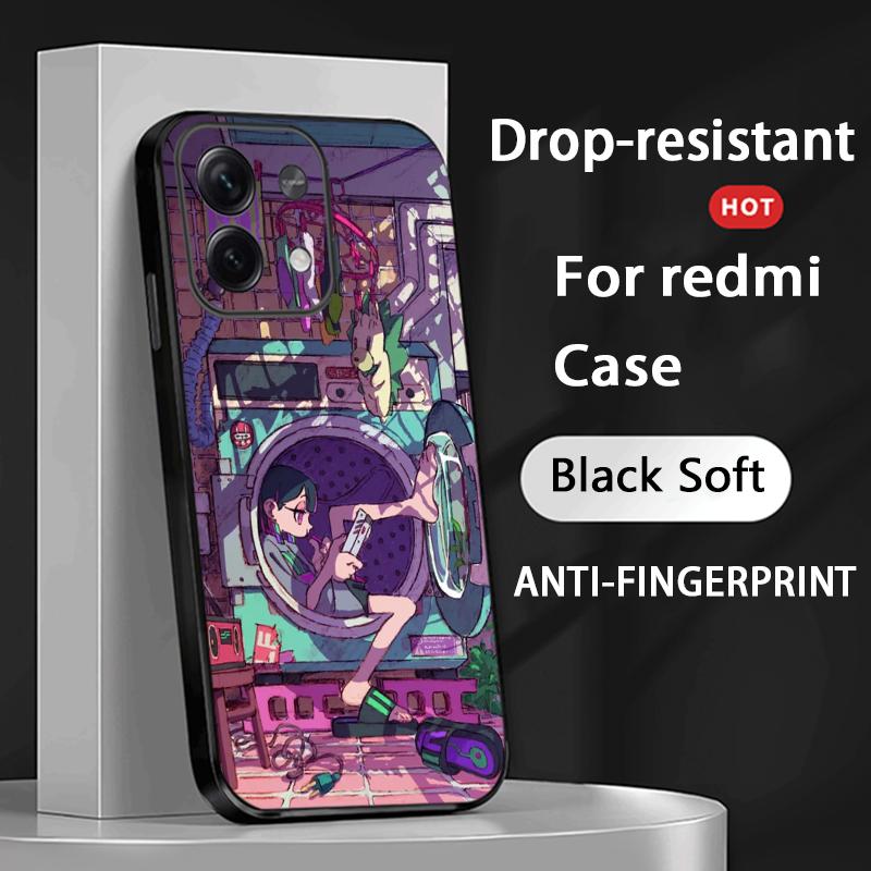 

Чехол для телефона с дизайном в стиле аниме Zutomayo для Redmi Note 14 13 12 11 Pro Plus S 5G 14C A3, мягкий черный чехол Redmi Note 14 Pro 5G (Global)