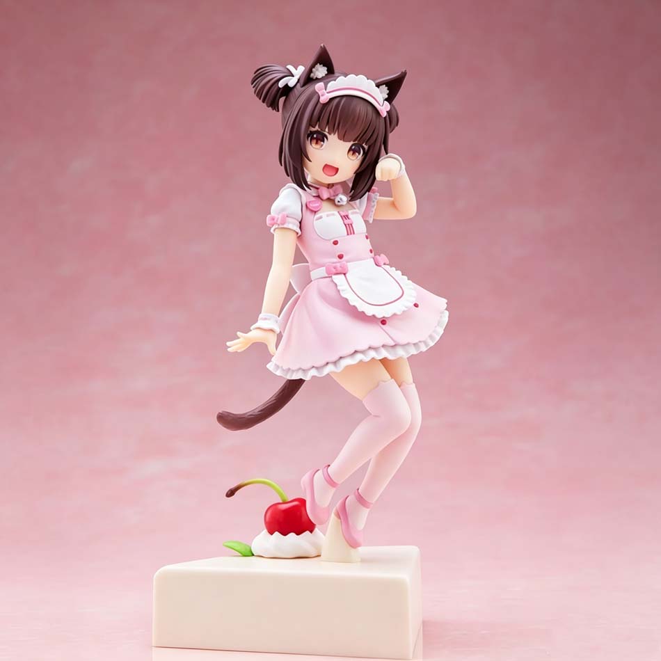 Νέα Φιγούρα Anime Nekopara 18cm Chocola Και Vanilla Χαριτωμένη Βάση Μοντέλο Κινουμένων Σχεδίων Παιχνίδια Δώρα Συλλογή Διακοσμητικά Στολίδια Pvc