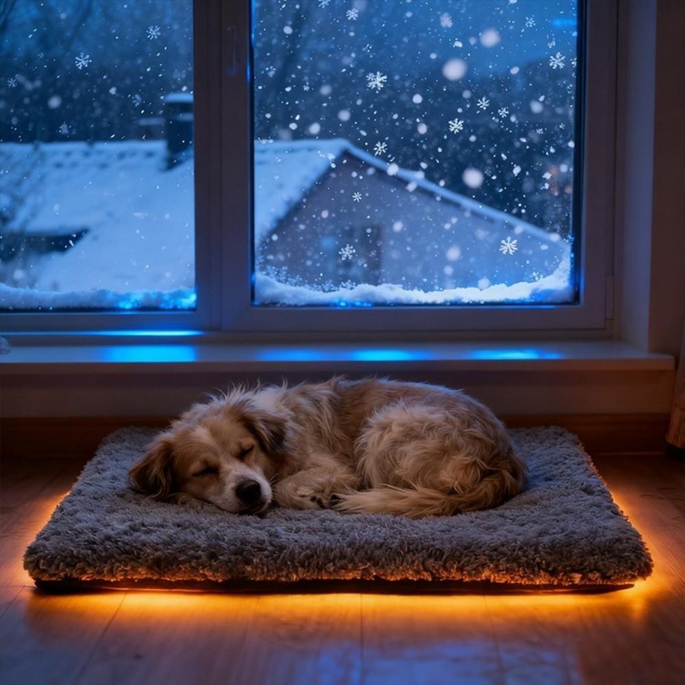 Ultra-Soft Self Warming Cat Mat Non-Slip Pet Bed Pad Winter Pet Bed  For Feral and Indoor Cat