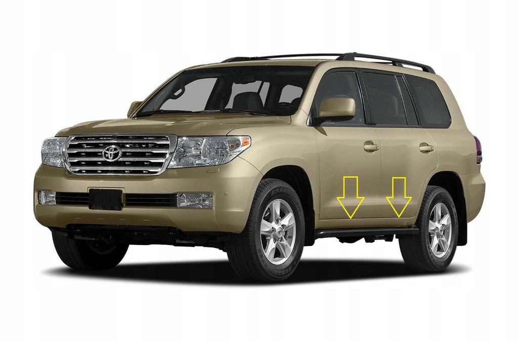Toyota Land Cruiser 2003-11 - Chromové lišty, chromované boční dveře