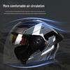 3C Certified Dual Lens Motorcycle Helmet for All Seasons – Unisex, Half and Full Face Options for Winter Riding